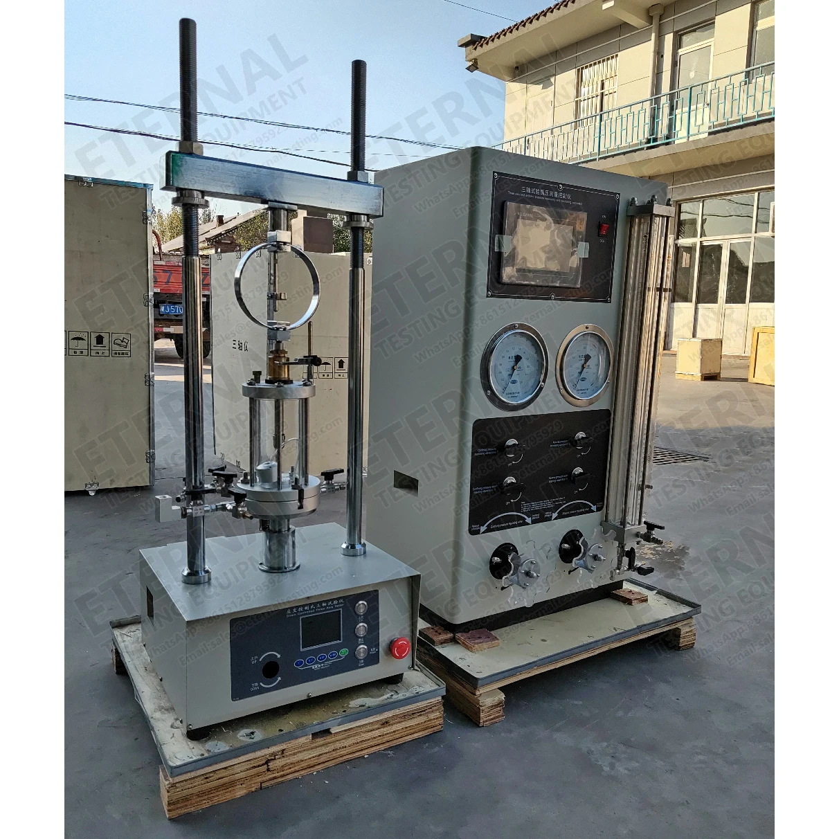 10kN Strain Controlled Bench Light Duty Triaxial Test Apparatus