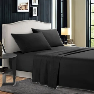 New Style King Size Polyester Bed Sheet Set Woven Technique Spring and Autumn Fitted Bedding for Comfort