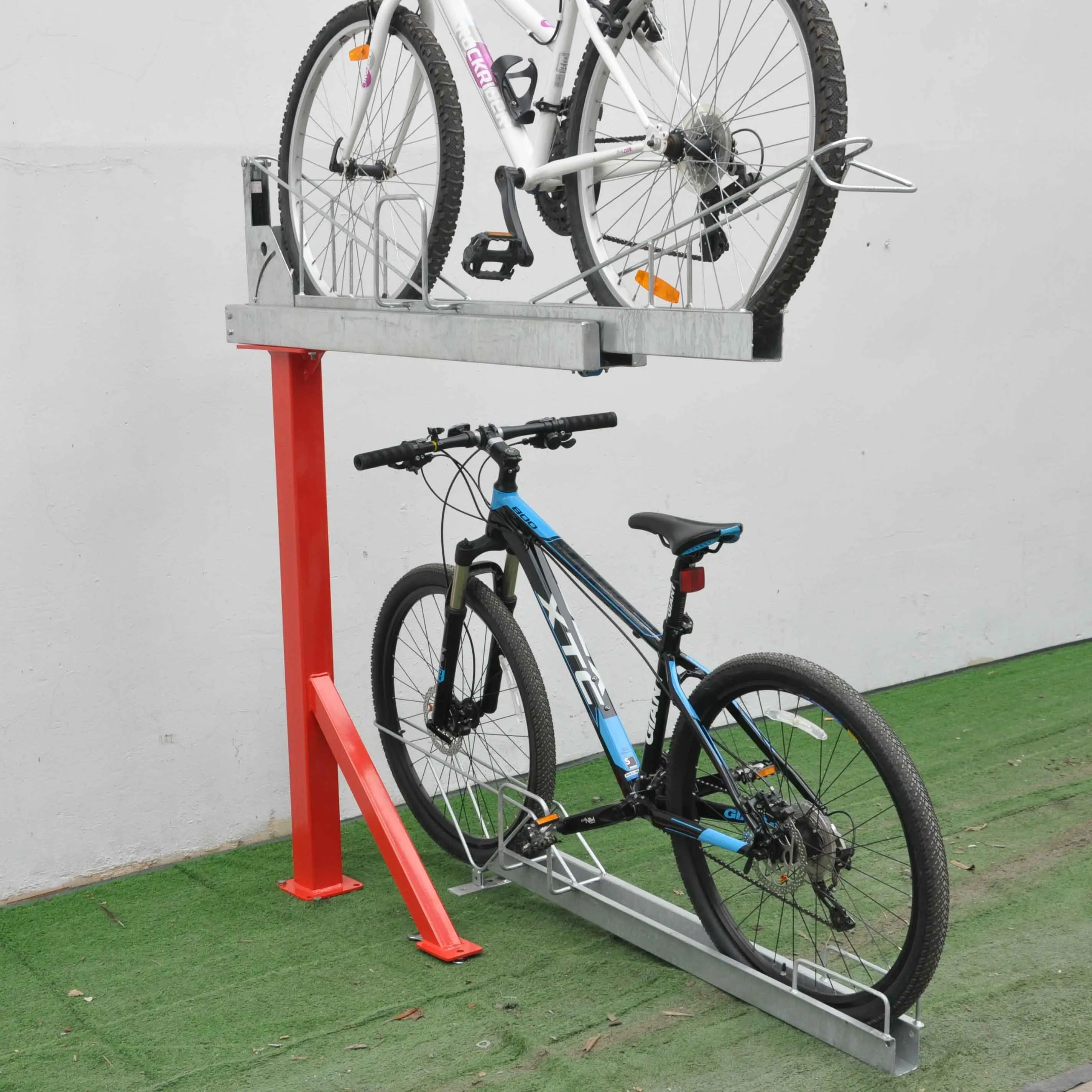 Steel Garage Double Decker Bike Racks Two Tier Bicycle Rack - Buy 