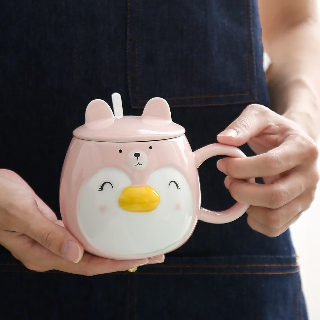 Adorable Light Blue Penguin Mug – Amy's Coffee Mugs