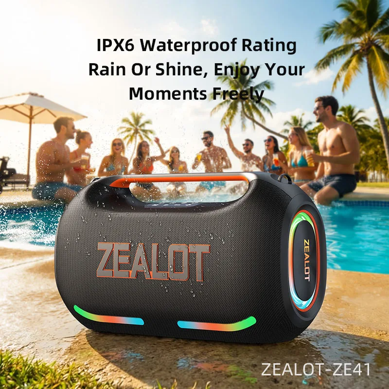 ZEALOT ZE41 250W Portable Speaker Wireless 5.3 Outdoor Speaker