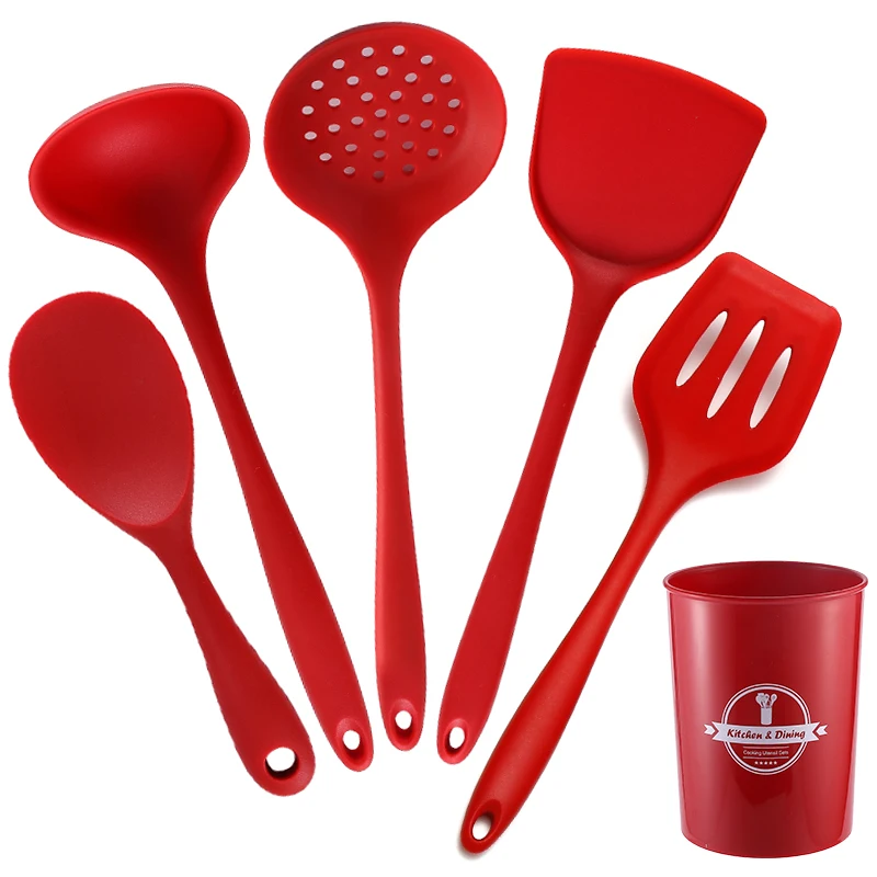 Utensili da cucina 9 pezzi Utensili da cucina in silicone, antiaderenti