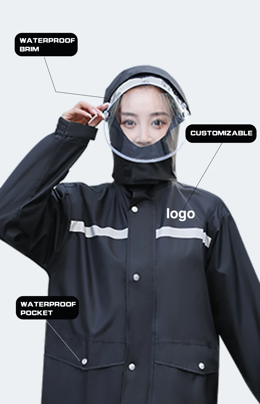 polyester new jacket rain coat for bike motorcycle rain coat during travel raincoat factory