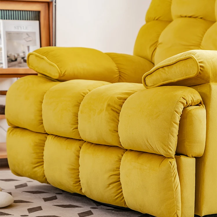 Multi-Functional Luxury Cloud Sofa Single Person Couch for Living Room Casual Reclining Rocking Chair Foldable for Dining