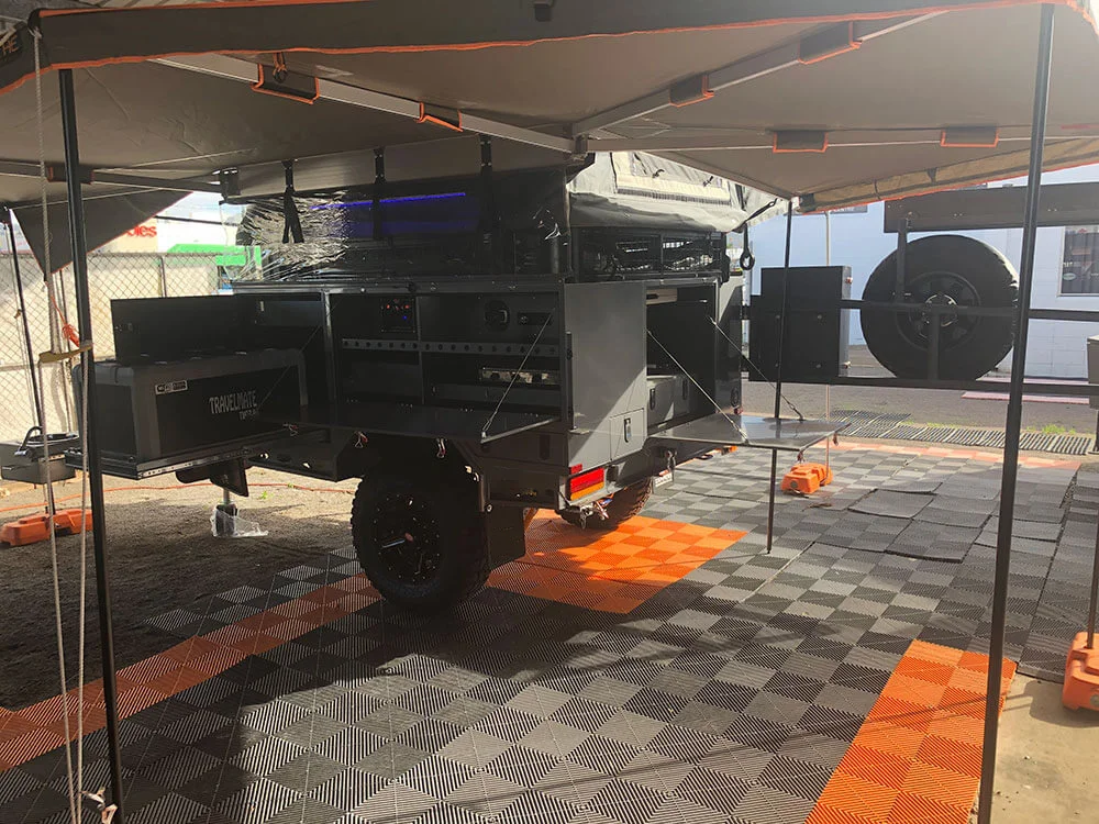 Ecocampor Hot Selling Camper Trailer Camping Trailer Rv Caravan With