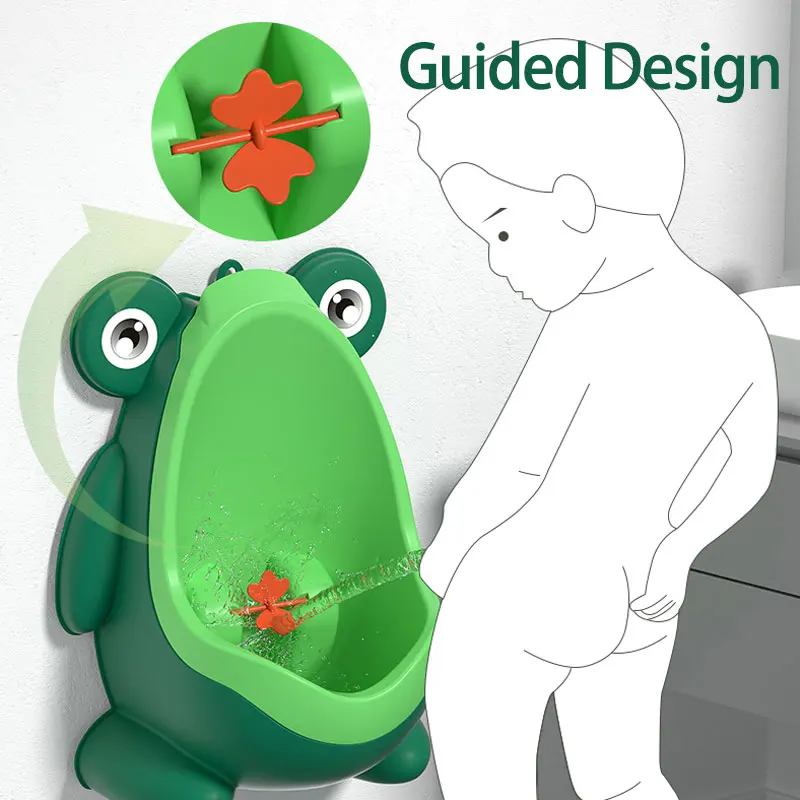 Wall-mounted Plastic Potty Toilet Trainer Green Frog Boys Infant ...