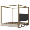 Beige + Upholstered + King
