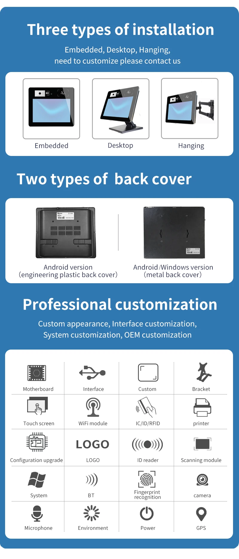 2023 Hot Sales Window System Price Checker with Barcode Scanner Pos Terminal