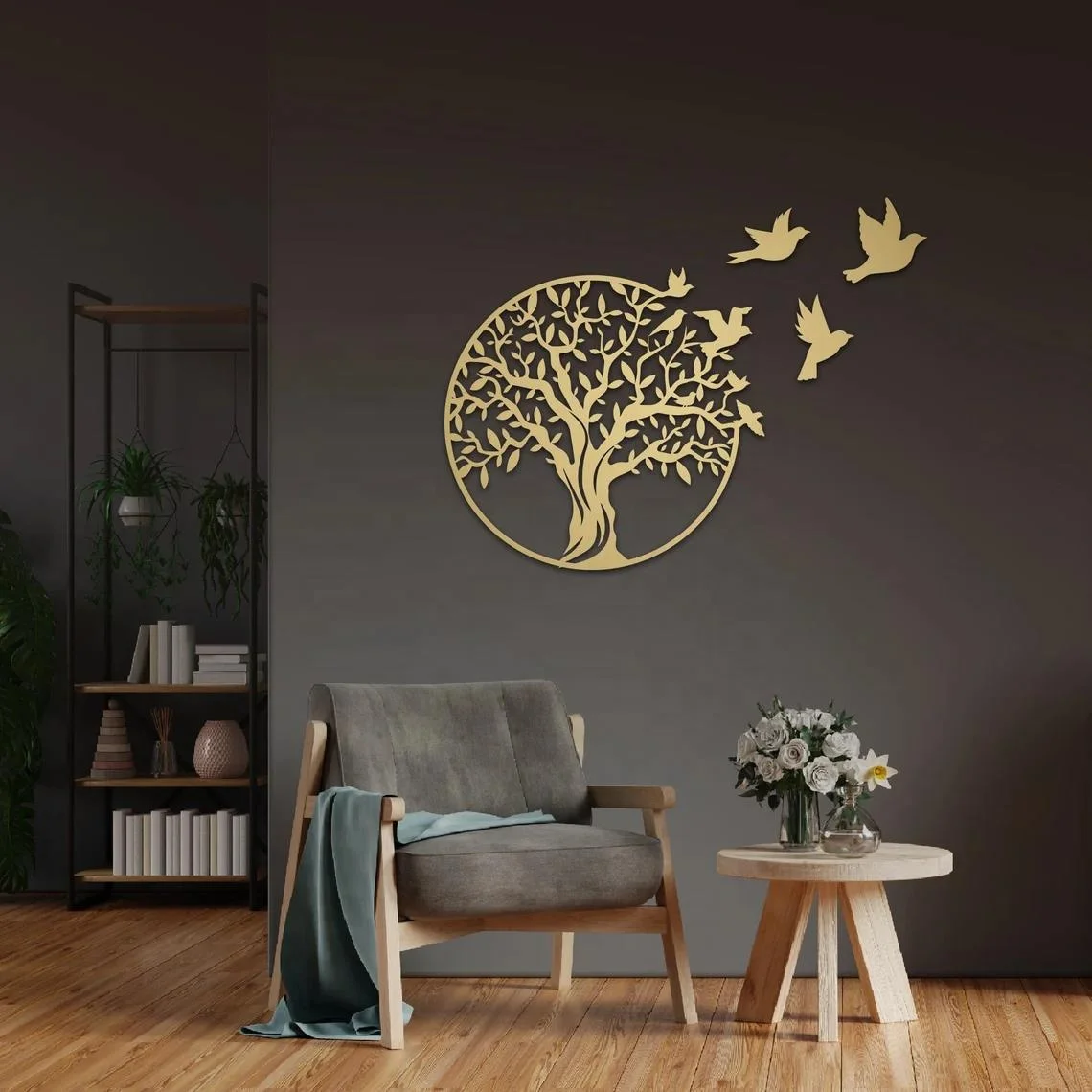 Tree of Life Wall Art Wall Hangings Gift Home Decor Metal Wall Art Decoration