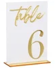 สีขาวและสีทอง-หมายเลข "6"