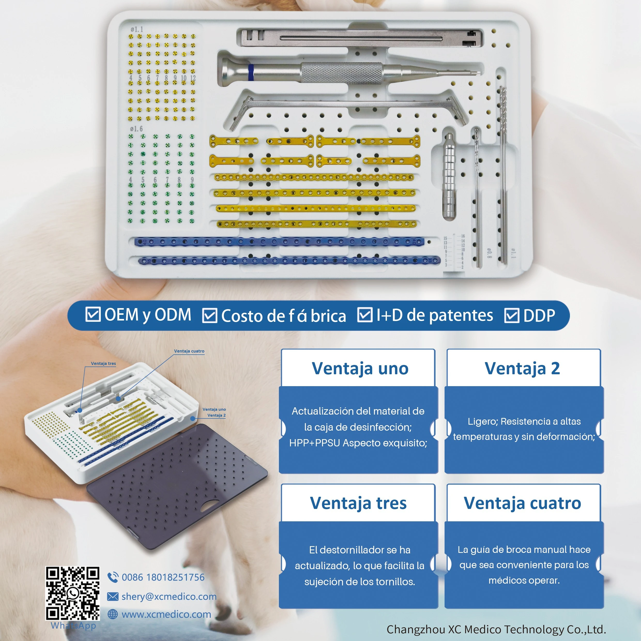 XC Placa Bloqueada Ortopedicas Veterinaria Titanio Compression LC-DCP TPLO Bone Plates Veterinary Trauma Orthopedic Implants//
