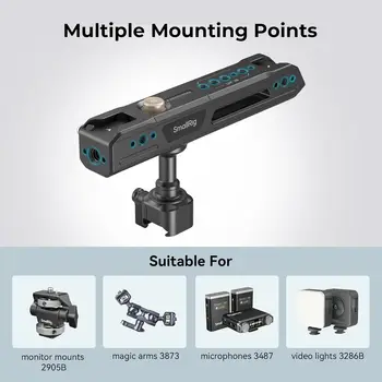 For Aluminum Alloy Rotating Top Handle with NATO Clamp Lightweight Universal Compatibility Camera Cage Accessory detail image