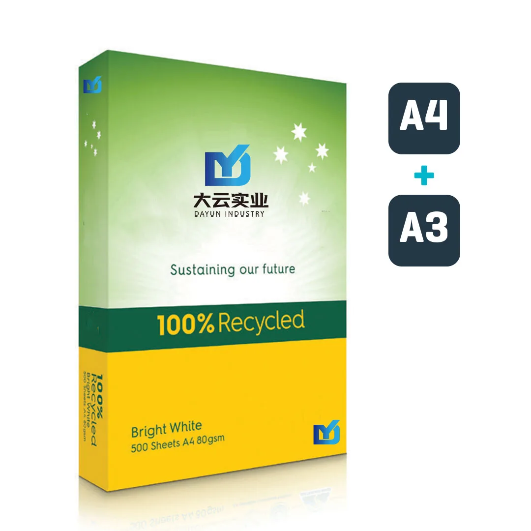 Smooth High Brightness 80GSM White Printer A4 Paper 70GSM Office Copy Paper Office A4 80 Gsm 500 Sheets Printer Paper A475g Size