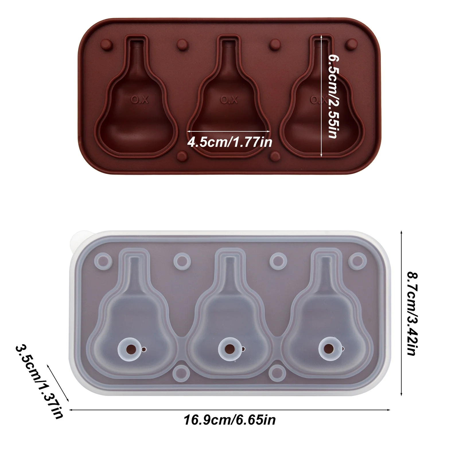 Silicone Ice Cube Mold, Whiskey Bottle Shaped Ice Tray Food-Grade Reusable Ice Mould for Cocktail Drinks, BPA Free Bar Accessory factory