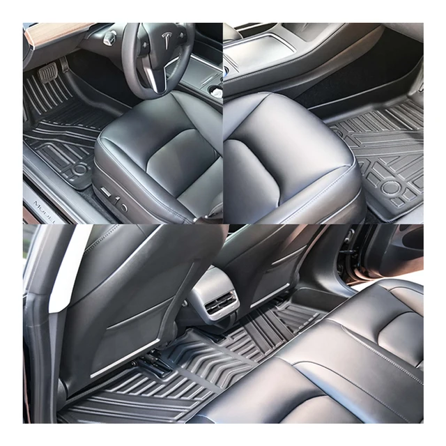 High quality Tesla model 3/y/s/x 3D Tesla car accessories factory TPE car mat waterpro of floor mat mats
