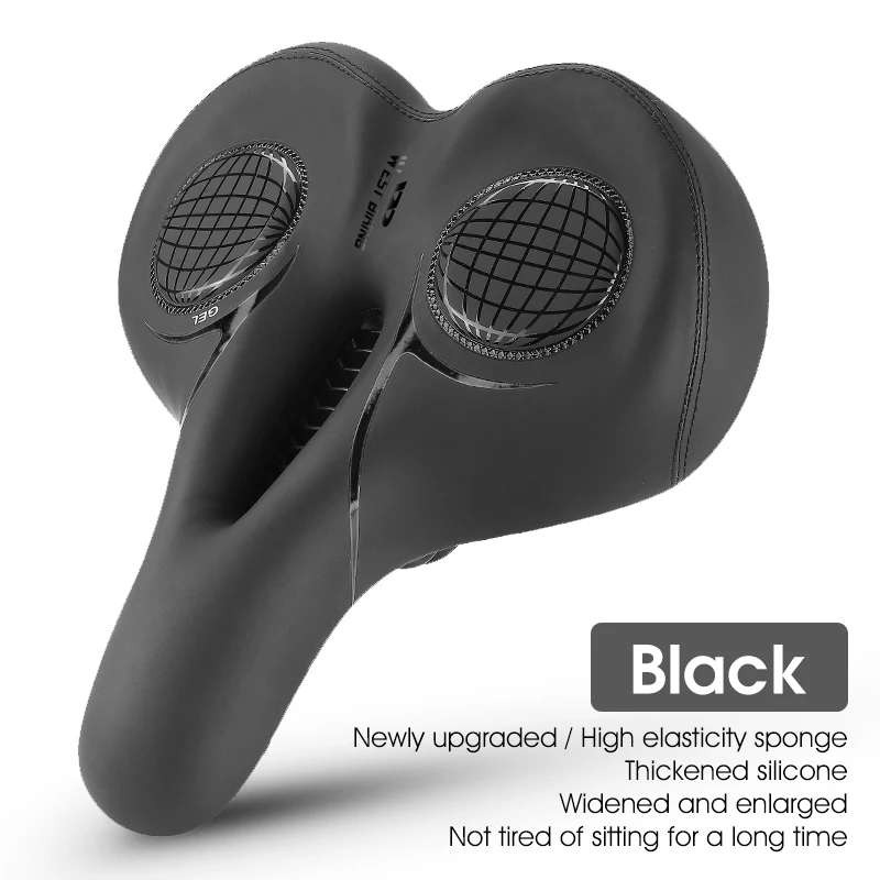 Generic Sella per bicicletta, in pelle, con guida da 8 mm, 43002, unisex