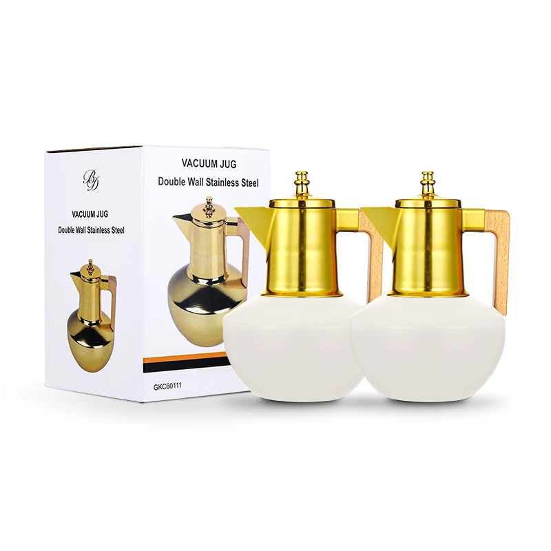 Arabic Coffee Thermos Vacuum Flask Jug Portable 1.0l Stainless Steel