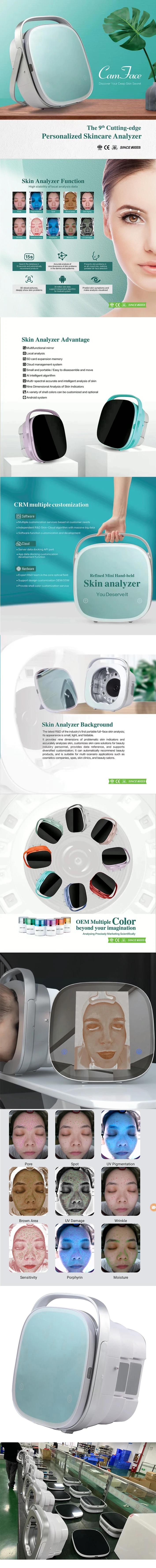 Popular 3D Skin Test Analyzer Machine Deep Visible Facial Skin Analyzer for Beauty & Personal Care
