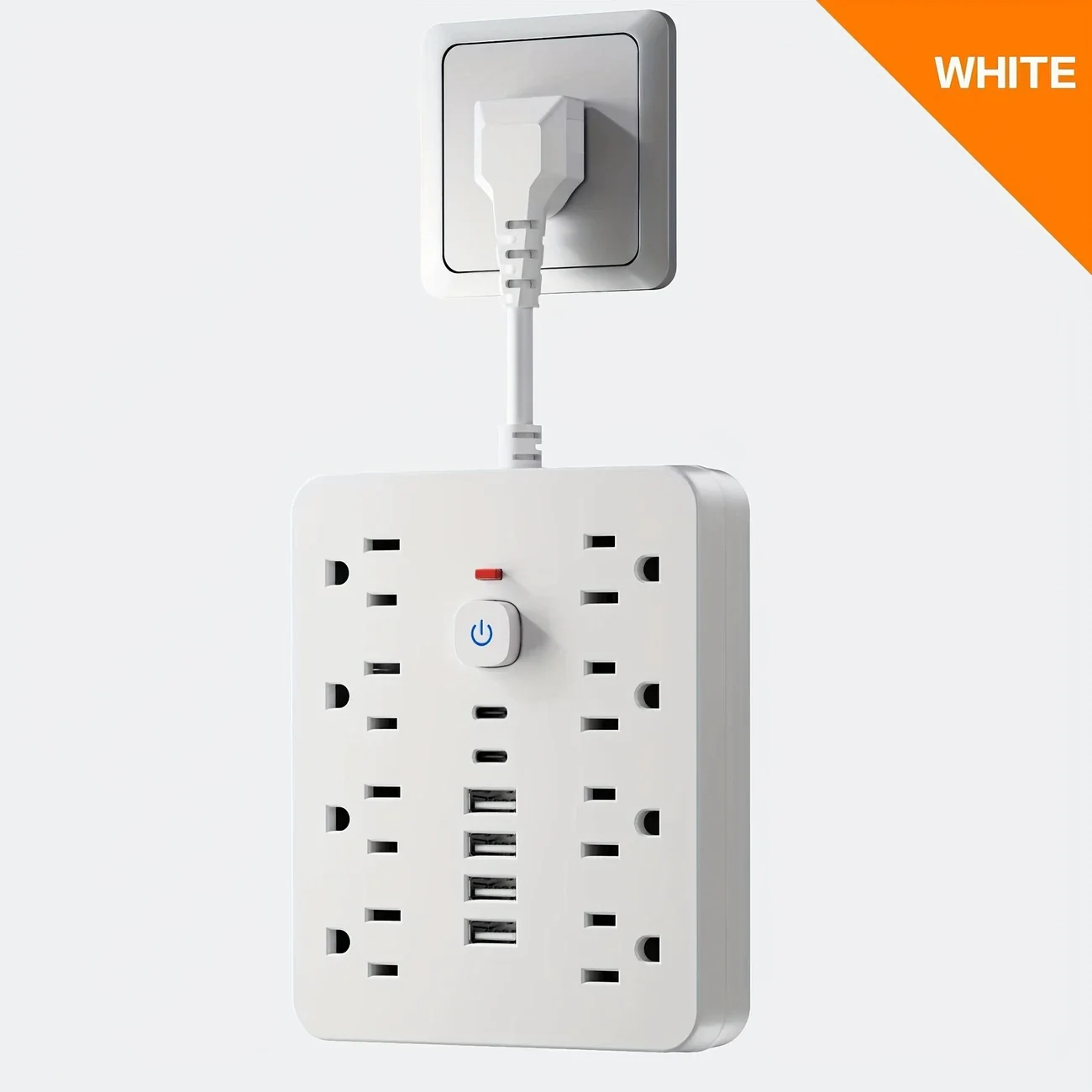 Power Strip Surge Protector with USB Ports Extension Cord with Multiple Outlets USB Wall Plug