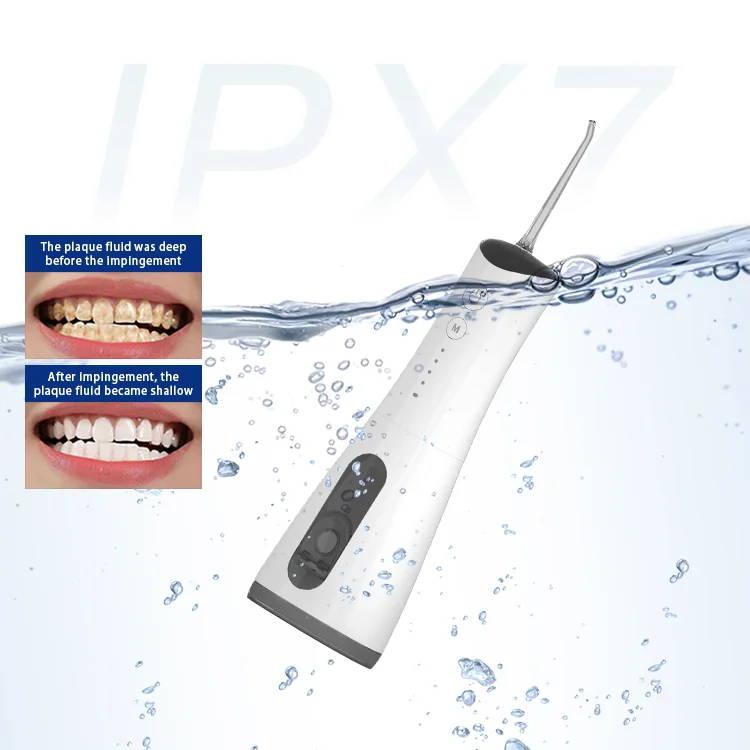 230ml Water Tank IPX7 Waterproof Oral Irrigator Cordless Teeth Water Flosser 4 Modes Dental Floss Dental Floss Pick