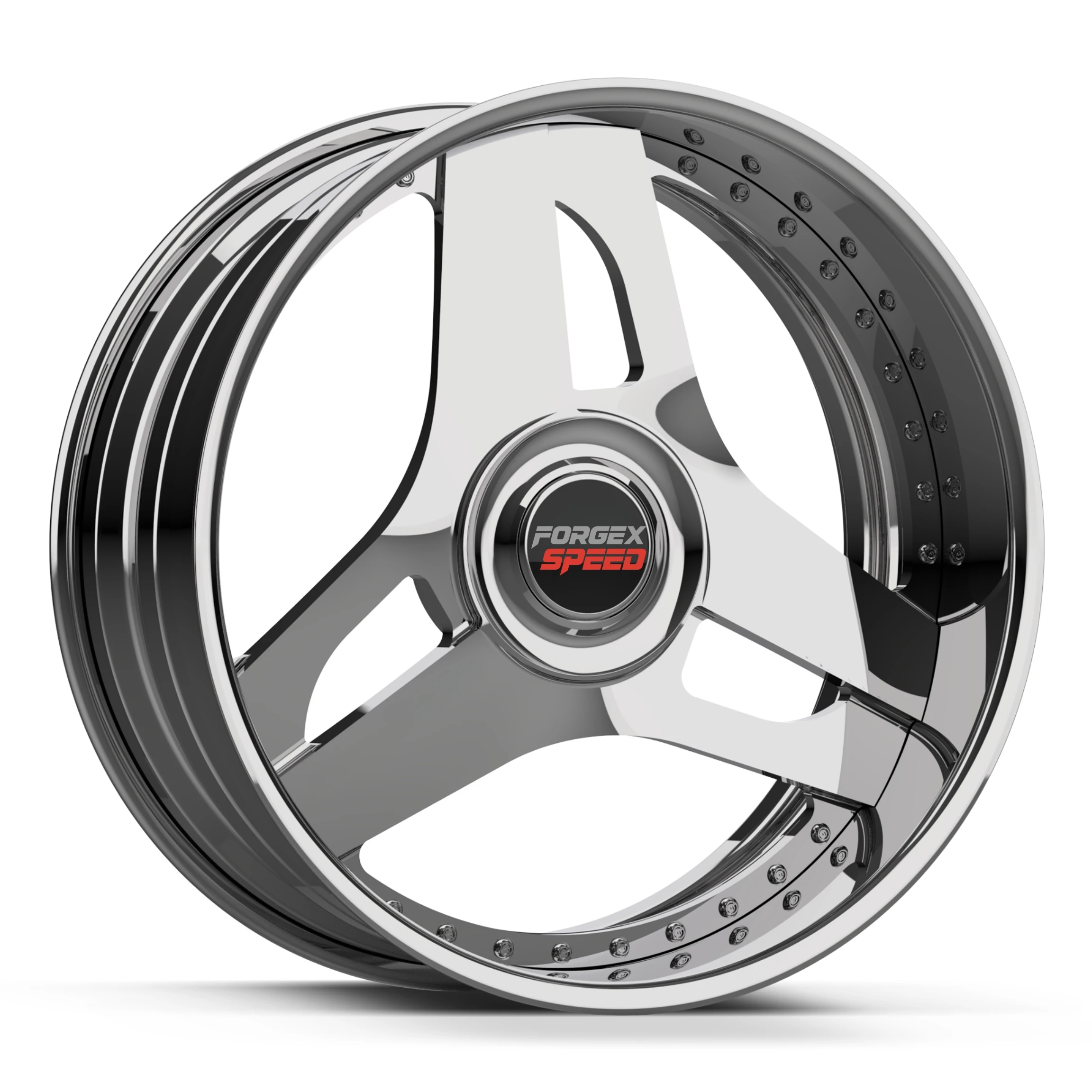 Forgex 22 24 26 Inch Rims 2-Piece Forged 5x127 6x135 6x139.7 Custom Chrome Lip Forged Wheels for Cadillac GMC Chevrolet Ram Ford