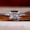 Radiant Cut Moissanite Bezel Ring