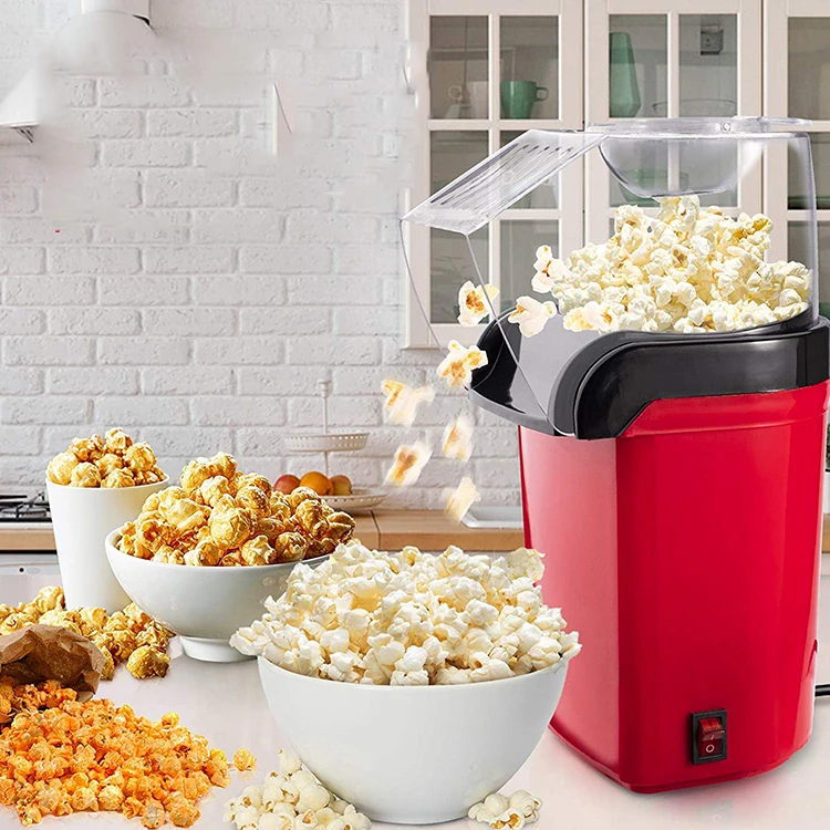 Household Small Hot Air Popcorn Maker Electric Popcorn Popper for