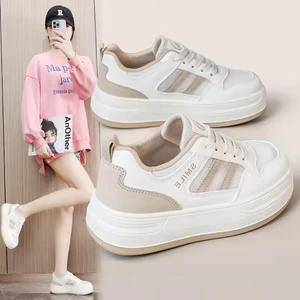 Customized Women's Height Increasing Mesh Shoes Breathable Thick-Soled Casual Sports Shoes for Autumn