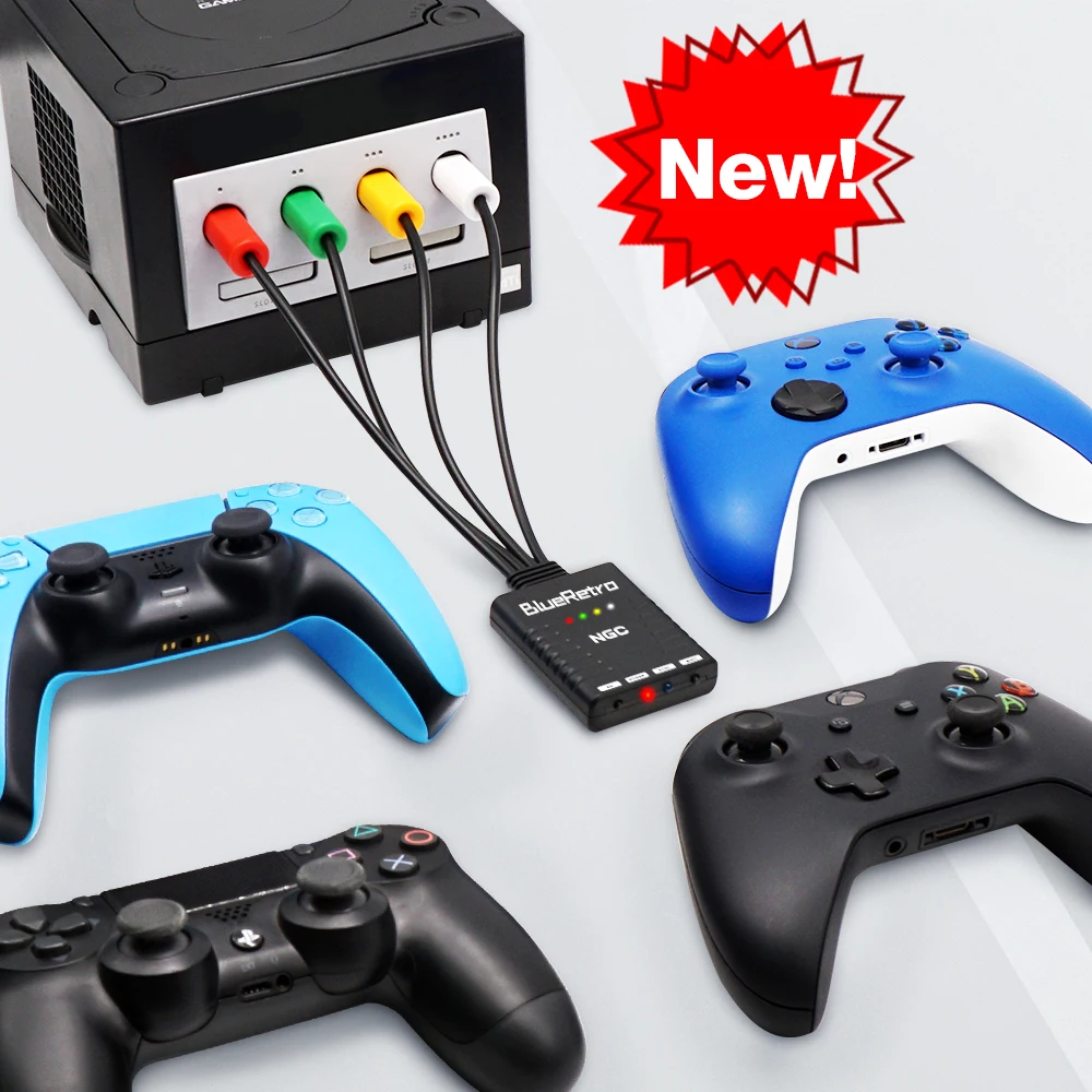 BlueRetro Wireless Game Controllers Adapter for Nintend Gamecube Console Multiplayer Game Wireless Controllers Adapter