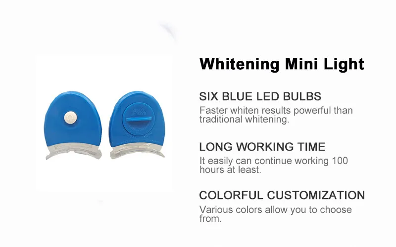 Хит продаж, набор для отбеливания зубов White smile, светодиодный комплект с логотипом