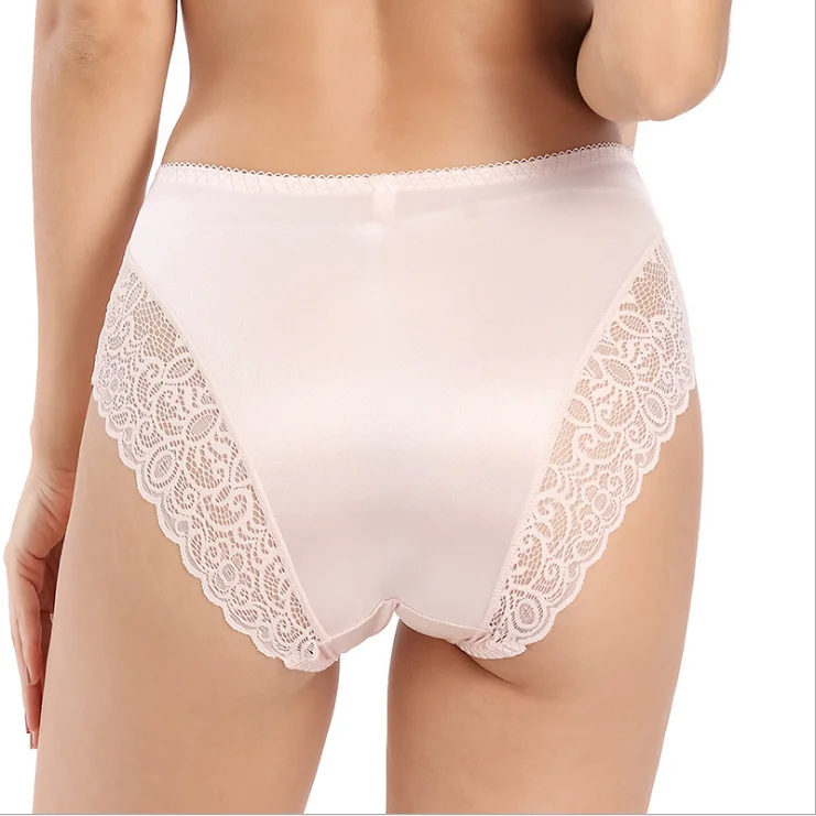 Factory Direct Lace Panties Plus Size Mid Waist Cotton Seamless Tummy Control Panties For Woman 8903