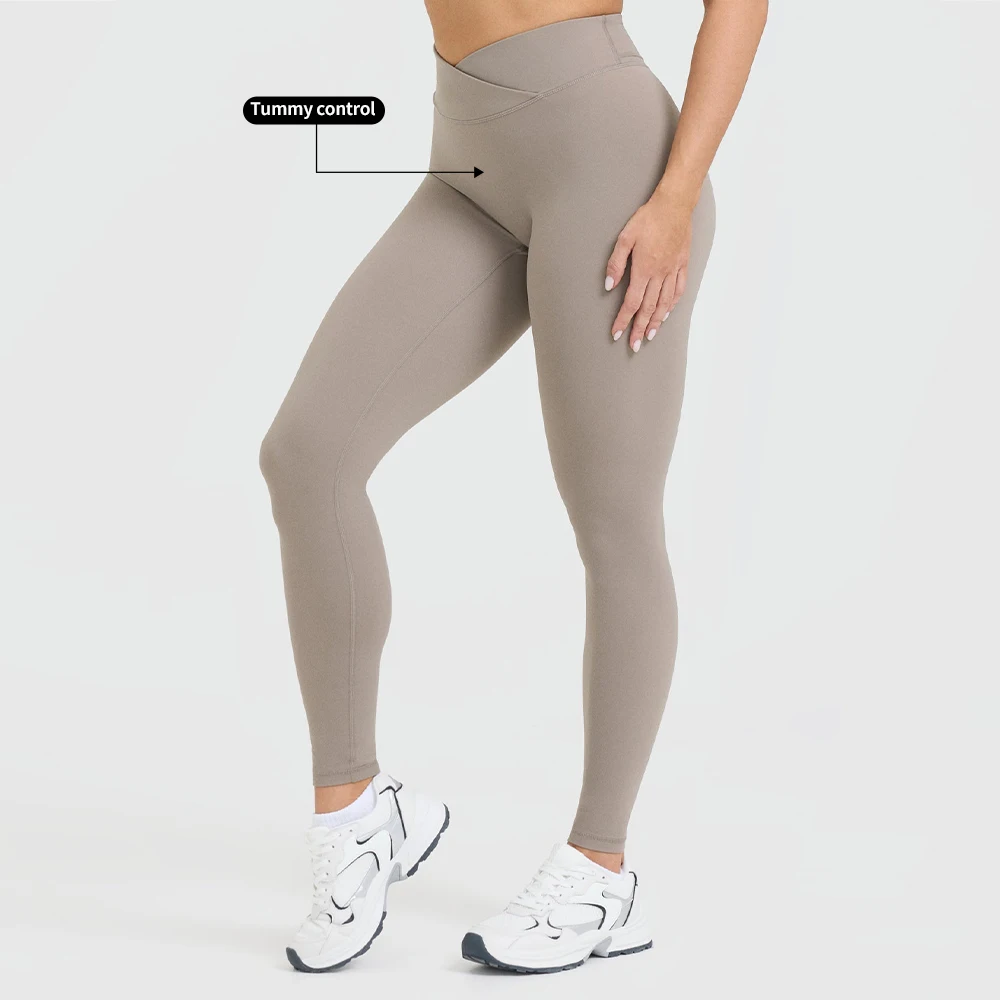 2024 Premium Quality Leggings Custom Logo Elastic Tummy Control Stretchy Brushed Soft No CamelToe Tight Booty Push Yoga Leggings