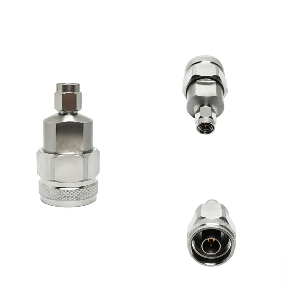 Manufacturer Supply 18G  Male Plug to N Type Male Plug Stainless Steel Material Adapter Adaptor High Frequency Connectors