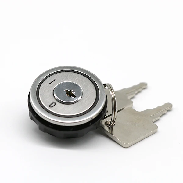 Stainless Steel Elevator Lock Key Switch Button Elevator Lift Parts Lock Button Elevator Cop Lop Lock Key Button 28mm