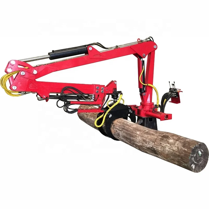RIMA Log Crane Hydraulic Timber Crane Tractor Mount Log Loader Crane Wood Grapple Machine
