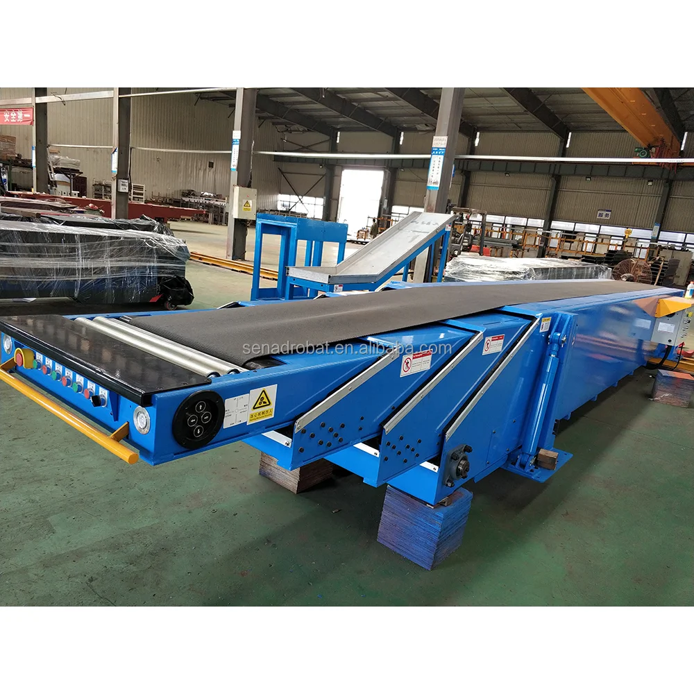 Telescopic Belt Conveyor Simple Operation for Container Loading and Unloading System