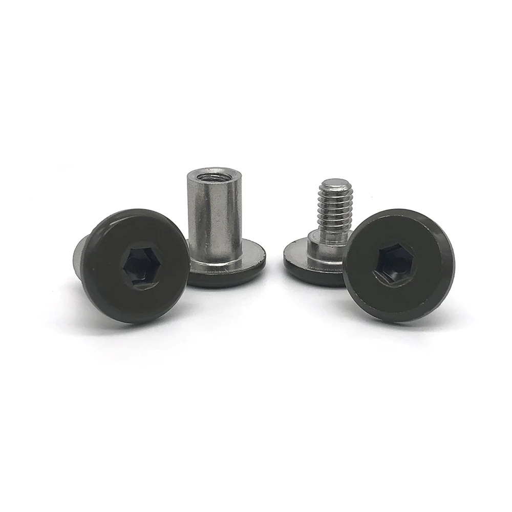 Custom Cruciform One Slot Point Flat Head Binding post rivet Barrel countersunk head sex bolt Chicago Screw Collated Screw