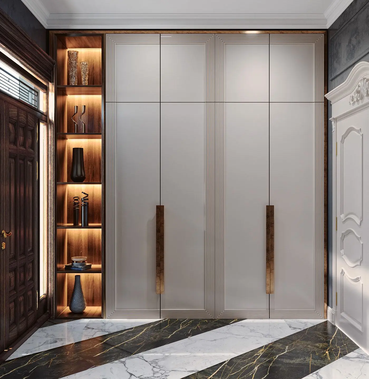 Bedroom Wardrobe Modern Design Sliding Door Wardrobe Built in Wardrobe Walk  in Closet Furniture Closets Para Habitacion, image size:1400x1437