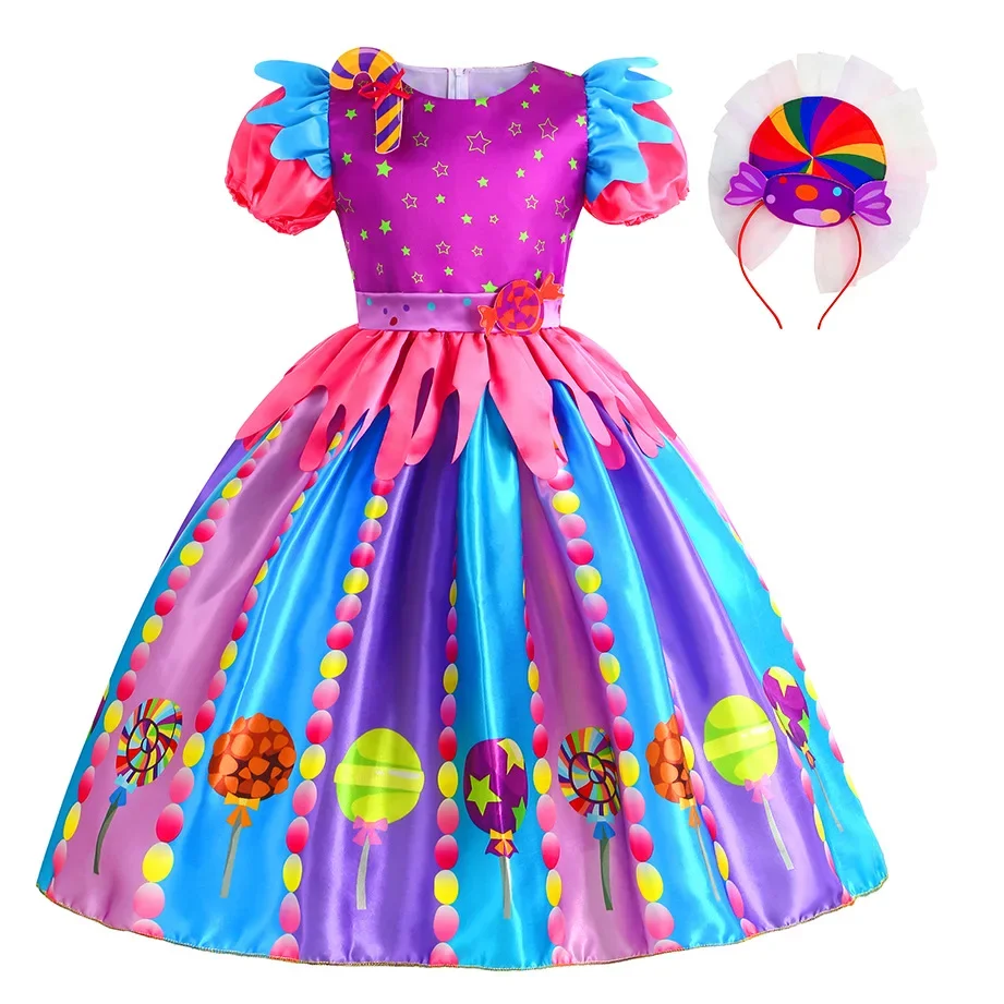 Lollipop Costume Fairy Halloween Candy Role Play Dress
