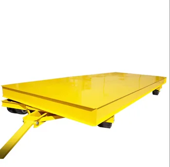 Wireless Remote Control Workshop No Track Electric Transfer Car Flat 30ton 50ton