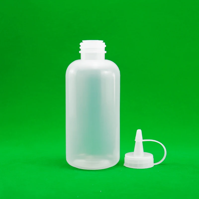 product pe plastic squeeze bottle with needle tip cap wholesale dropper bottle 250ml flat bottle for glue lube-32