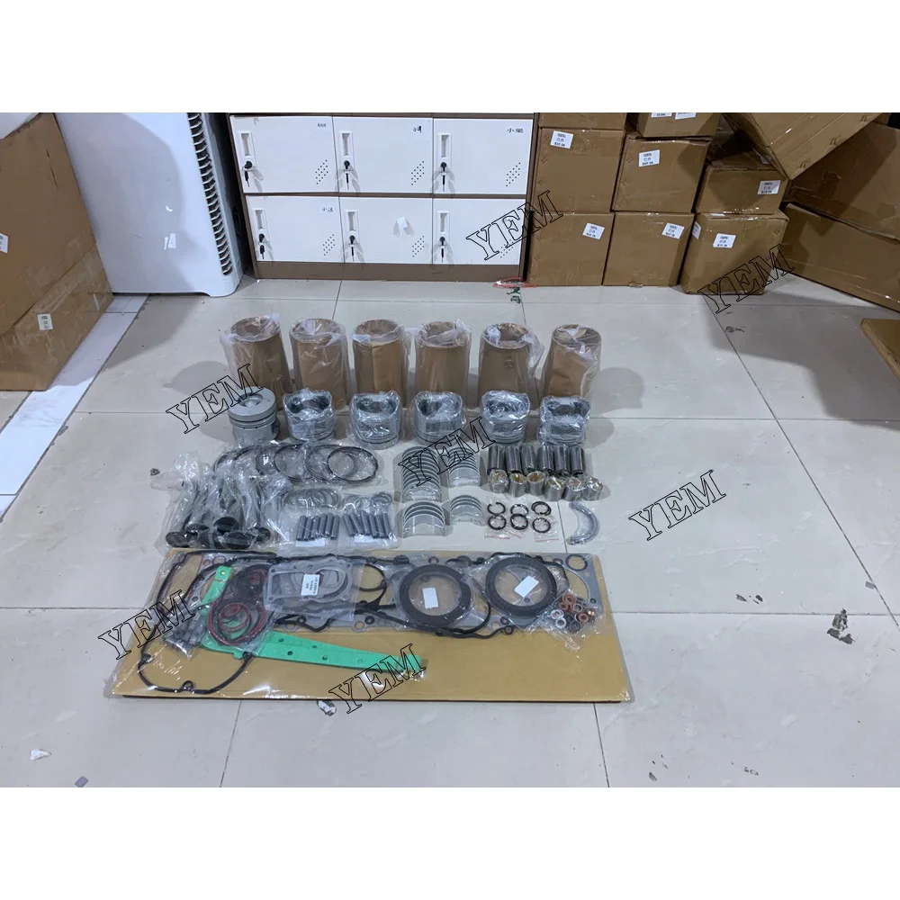 6HH1 Cylinder Liner Kit With Cylinder Liner Piston Rings Set for Isuzu Engine Spare Part