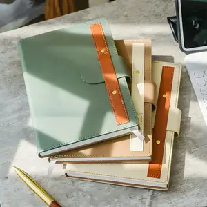 A5 Business Notebook Hardcover Leather-bound Diary for Office Meetings and Work