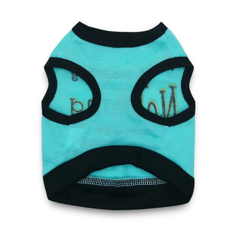 Dog Clothes 8 Patterns Classic Lightweight Breathable With Funny Letters