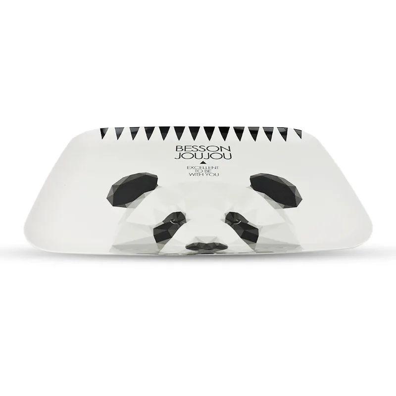 Прямоугольный жесткий пластиковый лоток с принтом под заказ, экологически чистые меламиновые подносы для еды и напитков для домашнего использования