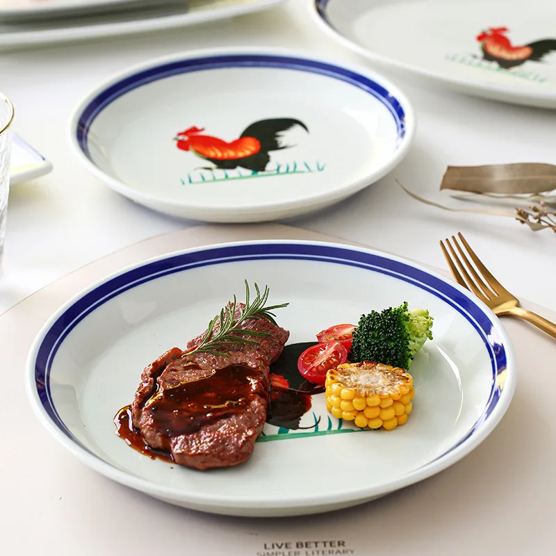 Rooster Plate 1995年製 限定3000個 Retro Rooster Ceramic Plates - Perfect for All Occasions