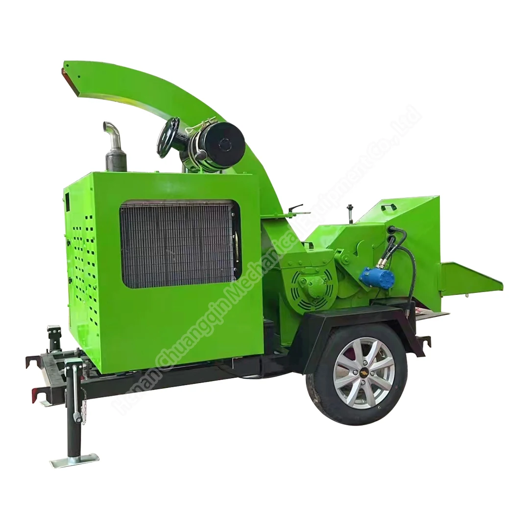 Portable Leaves Large Chipper Tree Branches Shredder Industrial Wood