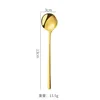 410 # Golden 13cm Petite cuillère ronde
