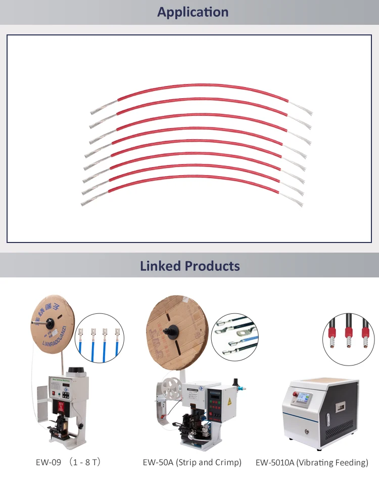 EW-02B Over 10 years experience High quality wire stripping machine automatic wire cutting and stripping machine