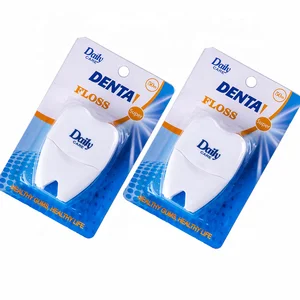 Daily Care Customize Logo Fun Tooth Shape Recycled Corn Starch Floss Biodegradable Vegan PLA Teeth Cleaning Floss 50M